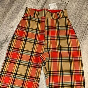 Free people plaid pants!